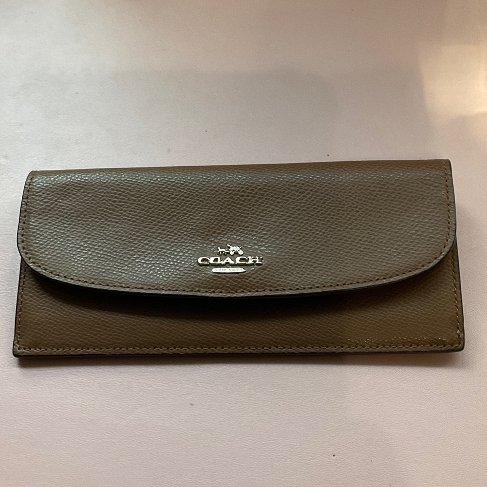 Coach Olive Leather Wallet